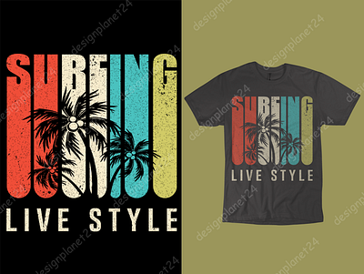 Surfing T-shirt Design. brand design branding design illustration logo logodesign merch by amazon merch by amazon shirts photoshop surf surf art surf board surf design surf illustration surf logo surface design surfing t shirt design tshirt design vector art