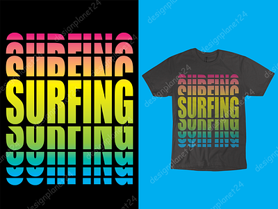 Surfing T-shirt Design. brand design branding design illustration logo logodesign merch by amazon merch by amazon shirts photoshop print product design surf surf art surf board surf design surf illustration surf logo surfing t shirt design tshirt design