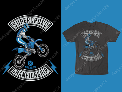 Motorcycle T-shirt Design.