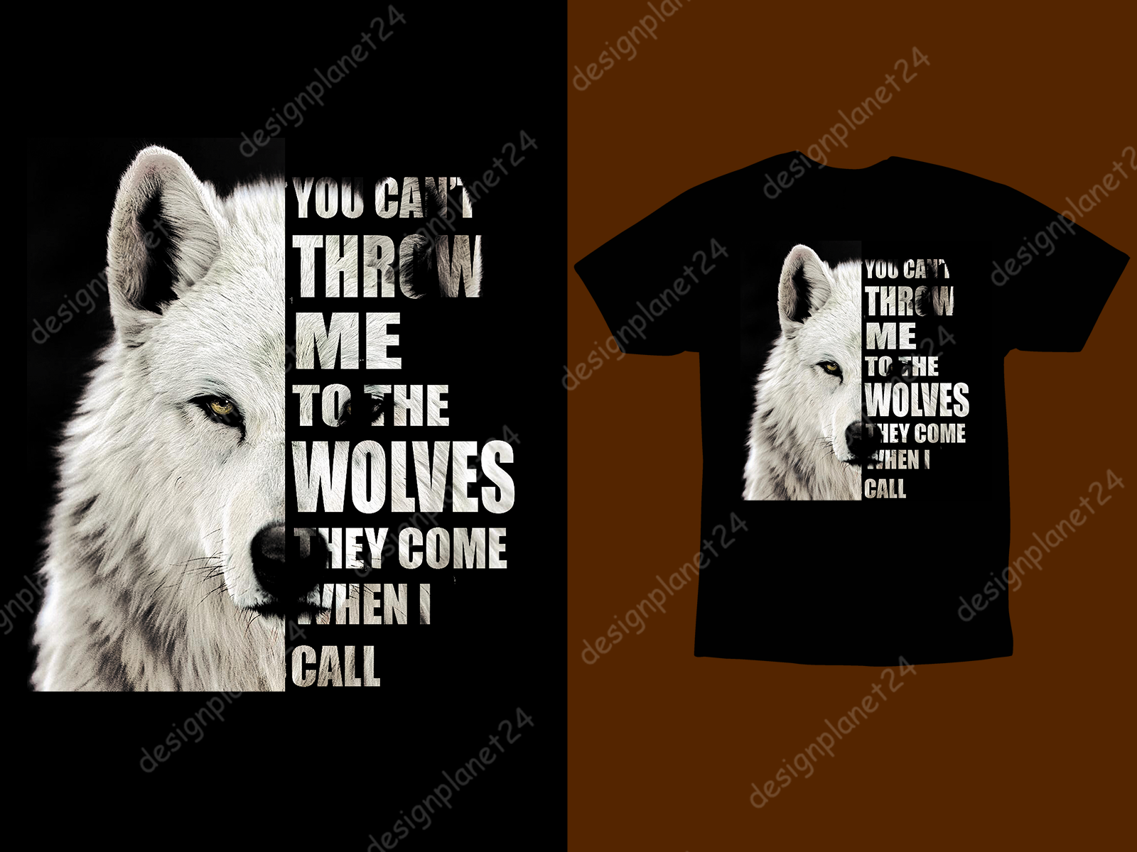 Wolves T-Shirt Design. By Design Planet 24 On Dribbble