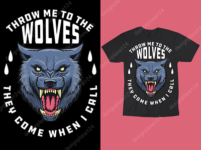 Wolves T-shirt Design.