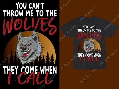 Wolves T-shirt Design.