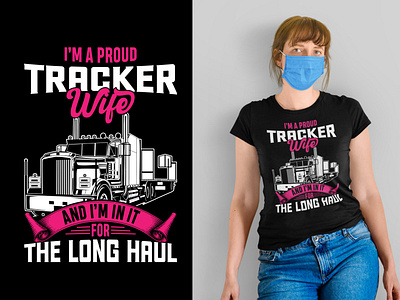 Truck Driver T-shirt Design.