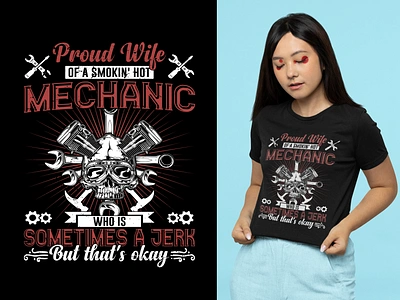 Mechanic T-shirt Design clothing design designer dribbble graphic design illustration mechanical mechaniclife mechanics merch by amazon merch by amazon shirts minimal print shirt t shirt t shirt design tshirt tshirtdesign typography vector art