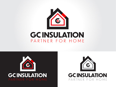 GC Insulation Logo branding design graphic design logo
