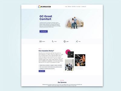 GC Instulation and Tradeworks design graphic design ui webdesign