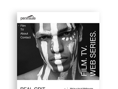 Website for Peninsula branding design film branding graphic design identity peninsula tv branding typography