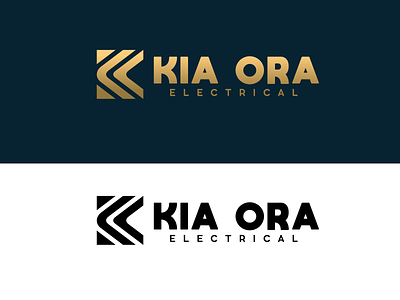 Kia Ora Electrical // Logo Design branding design illustration illustrator logo minimal vector