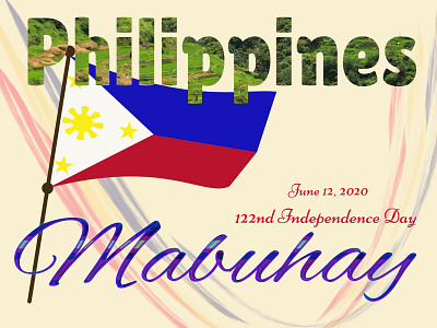 122nd Philippine Independence art design flat icon illustration illustrator typography