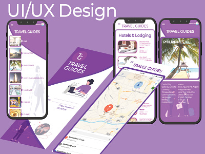 Ui/Ux Travel Guides Design app art branding design flat graphic design guides illustration logo mobile travel ui ux vector web