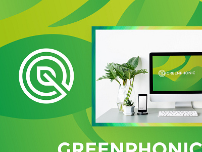 G Letter Logo Mark with green Leaf
