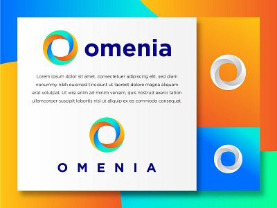 O Letter Circle Logo Mark with colorful gradient