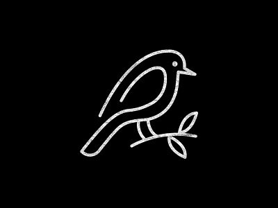Line art Abstract bird logo