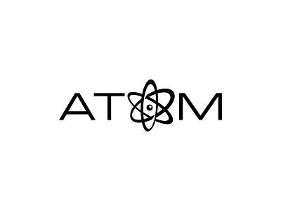Atom Logo branding design flat icon identity illustrator logo logo design logo designer logodesign logos logotype minimal vector