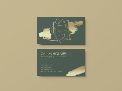Luxury Business Card Design for a Jewelry Brand