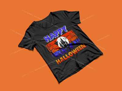 Happy Halloween T-Shirt Design graphic design graphic t shirt design halloween costume design halloween design ideas halloween designs halloween graphic tees merch design t shirt designer t shirt designs