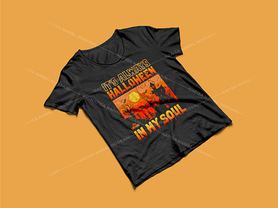 It's always Halloween in my soul - Halloween T-Shirt Design graphic design halloween costume design halloween design ideas halloween designs halloween shirt designs halloween tee designs merch design t shirt designer t shirt designs tshirt design