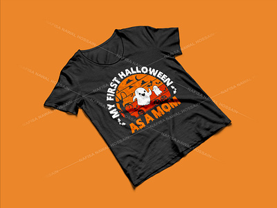 My first Halloween as a Mom - Halloween T-Shirt Design graphic design graphic tees halloween family t shirt designs halloween mom t shirt designs halloween t shirt designs halloween t shirts merch design t shirt designer t shirt designs