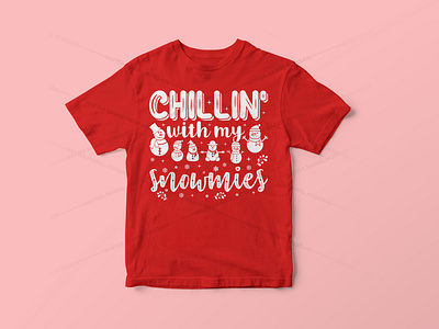 Chillin' with my snowmies - Christmas T-Shirt Design