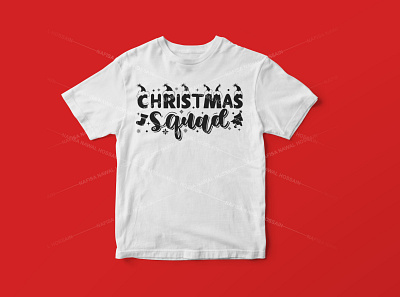 Christmas squad - Christmas T-Shirt Design christmas christmas tshirt design design graphic design graphic tees merch design t shirt designer tshirt design typography typography tshirt design