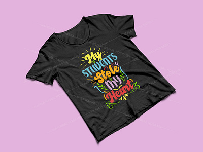 My students stole my heart - Teacher T-Shirt Design