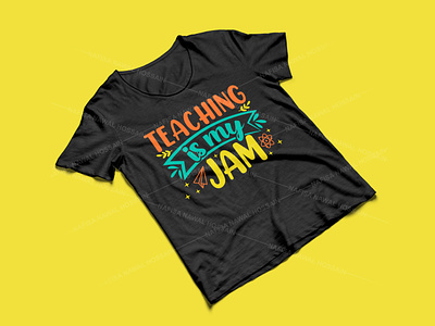 Teaching is my jam - Teacher T-Shirt Design design graphic design graphic tees merch design t-shirt designer teacher teacher t-shirt design tshirt design typography typography design typography tshirt design