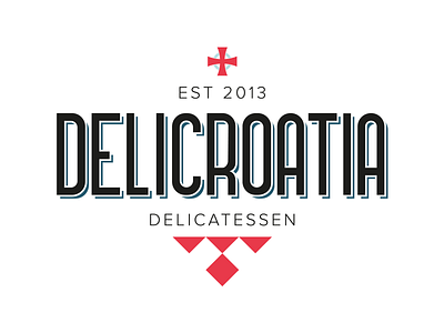 Delicroatia Logo brand croatia deli identity illustrator logo