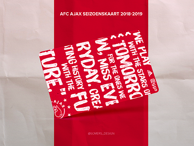 Concept design AFC Ajax seizoenskaart 2018