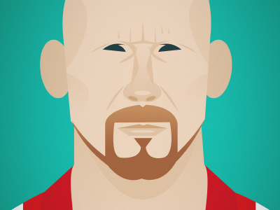 Famous Dutch soccer player. Do you know who it is? ajax character holland illustration soccer