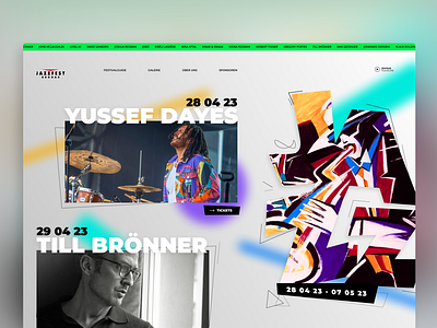 Jazz festival UI redesign