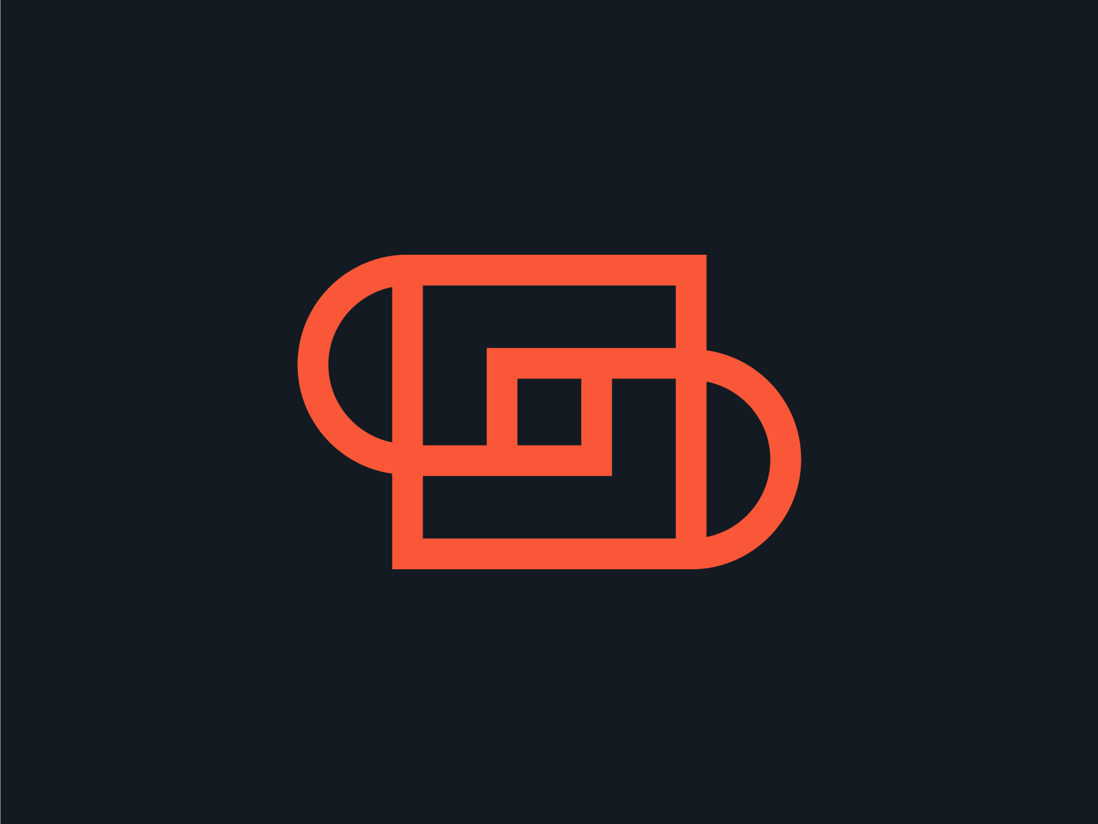 GR Monogram Logo Square Shape Graphic by Mlaku Banter · Creative