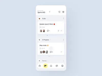 Submarine 🍋 | Task Manager | Kanban Animation app app design application card slider card ui drag drop interactive app ios kanban management app management tool mobile app mobile kanban task management app task manager task manager app tasks ui ui animation ux