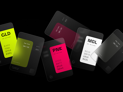 Credit Cards Experiments 🍬 branding credit card design finance financial fintech fintech branding online banking virtual card visual identity