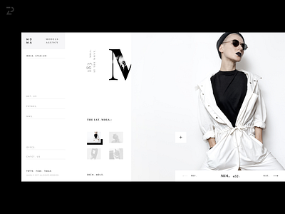 MMDA homepage concept design fashion homepage menu sidebar slider ui ux website zipl