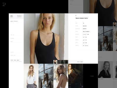 MMDA model viewing concept design fashion homepage menu sidebar slider ui ux website zipl