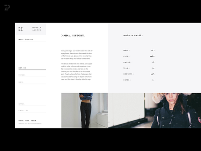 MMDA. About Us about us article concept design fashion grid numbers sidebar ui ux website zipl