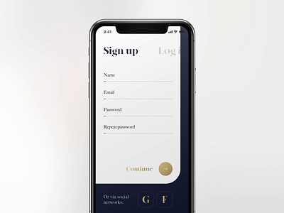 Daily UI #001 / Sign Up animation concept dailui daily daily 100 daily 100 challenge design log in login registration sign in sign up ui