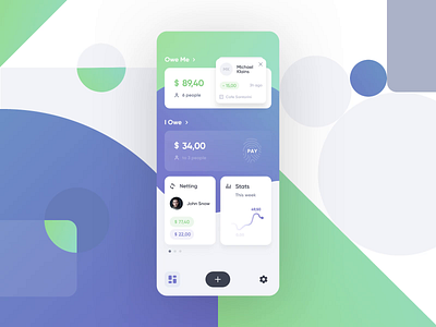 Debt Control App – Dashboard animation app application cash credit dashboad debt debt control app finance app fintech interaction ios loan microfinance money payment statistic swipe ui ux