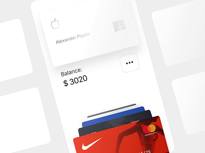 Smart Cardholder 💳 – Version 2 animation app application balance banking card carousel concept credit card credit card balance dashboard finance fintech flipping ios lend lending money transfer online banking picker