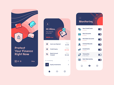 Monifin 🚨| Finance Anti-fraud application account antifraud app application finance finance application finance control finance monitoring finance protection fintech fraud illustration money protection monitoring system saas saas app saas finance security transaction
