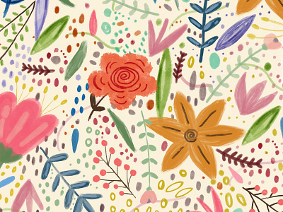 Floral print branding childrens illustration colour design digital art drawing floral illustration illustrator print print design wallpaper