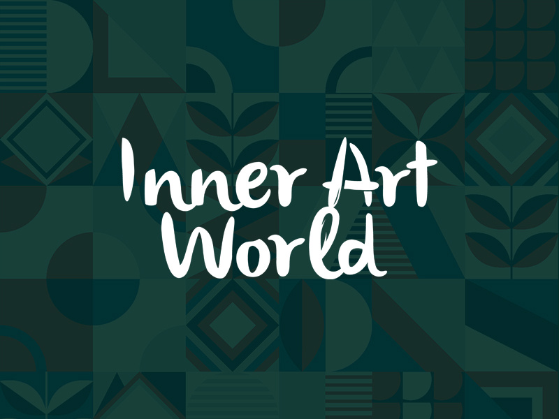 Creative Negative Space Logo Inner Art World By Simo On Dribbble