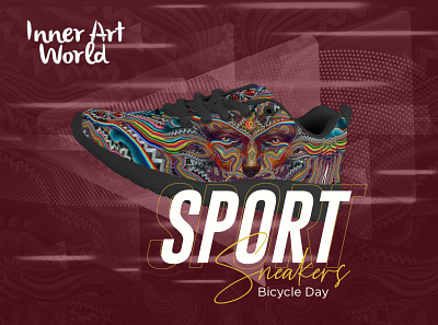 Artistic sport sneakers creative Ad art direction artwork ecommerce design facebook ads graphicdesign poster art product promotion productdesign