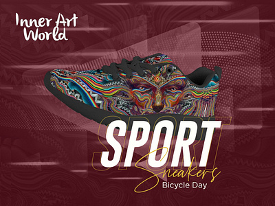 Artistic sport sneakers creative Ad