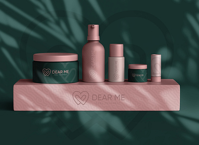 DearMe, branding and product design branding cosmetics design graphic design logo design product product design ui