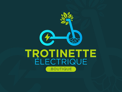 Trotinette électrique logo branding creative logo design graphic design illustration logo logo design minimal ui vector