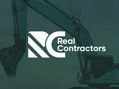 Real Contractors branding creative logo design graphic design illustration logo logo design minimal ui vector