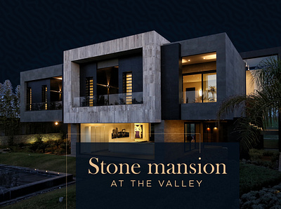 Stone mansion at the valley branding creative logo design graphic design illustration logo logo design minimal presentation