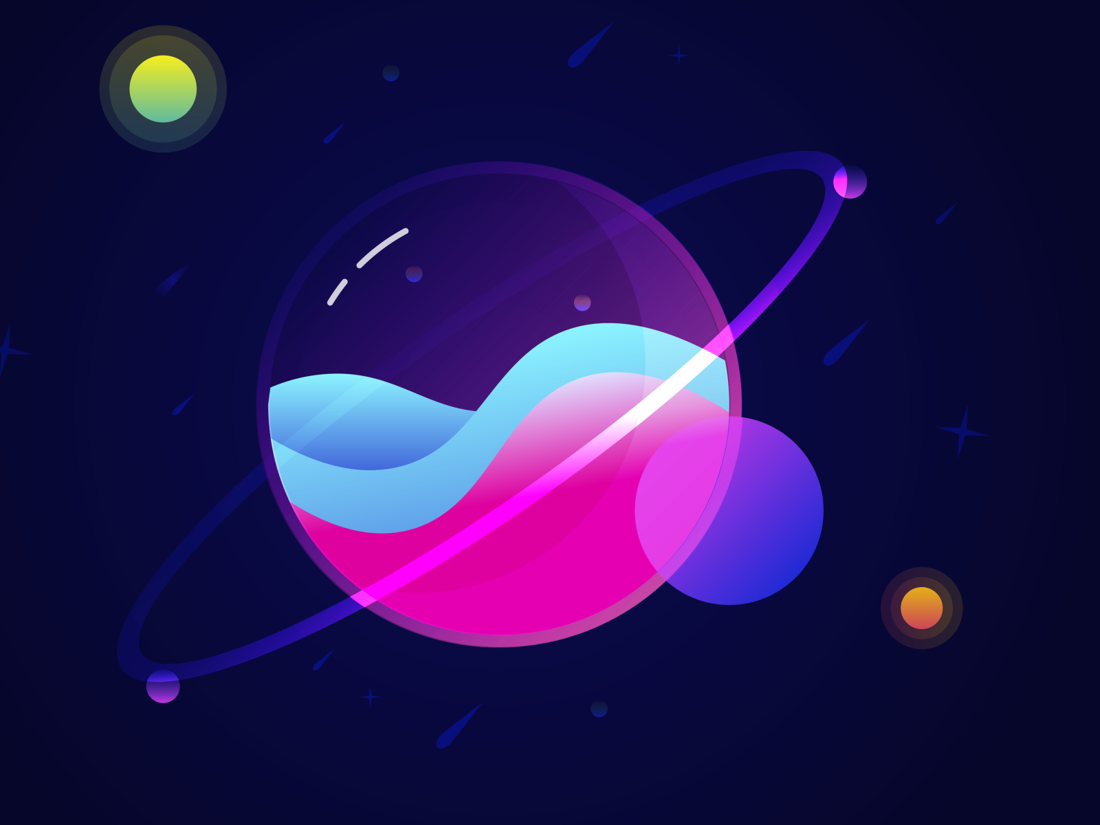 Violet Galaxy by Alessandro Sparacio on Dribbble