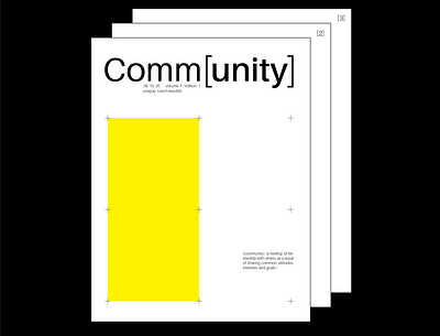 Comm[unity] Title Page (1) collection community design design art publication